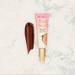Too Faced Peach Perfect Comfort Matte Foundation in Sable